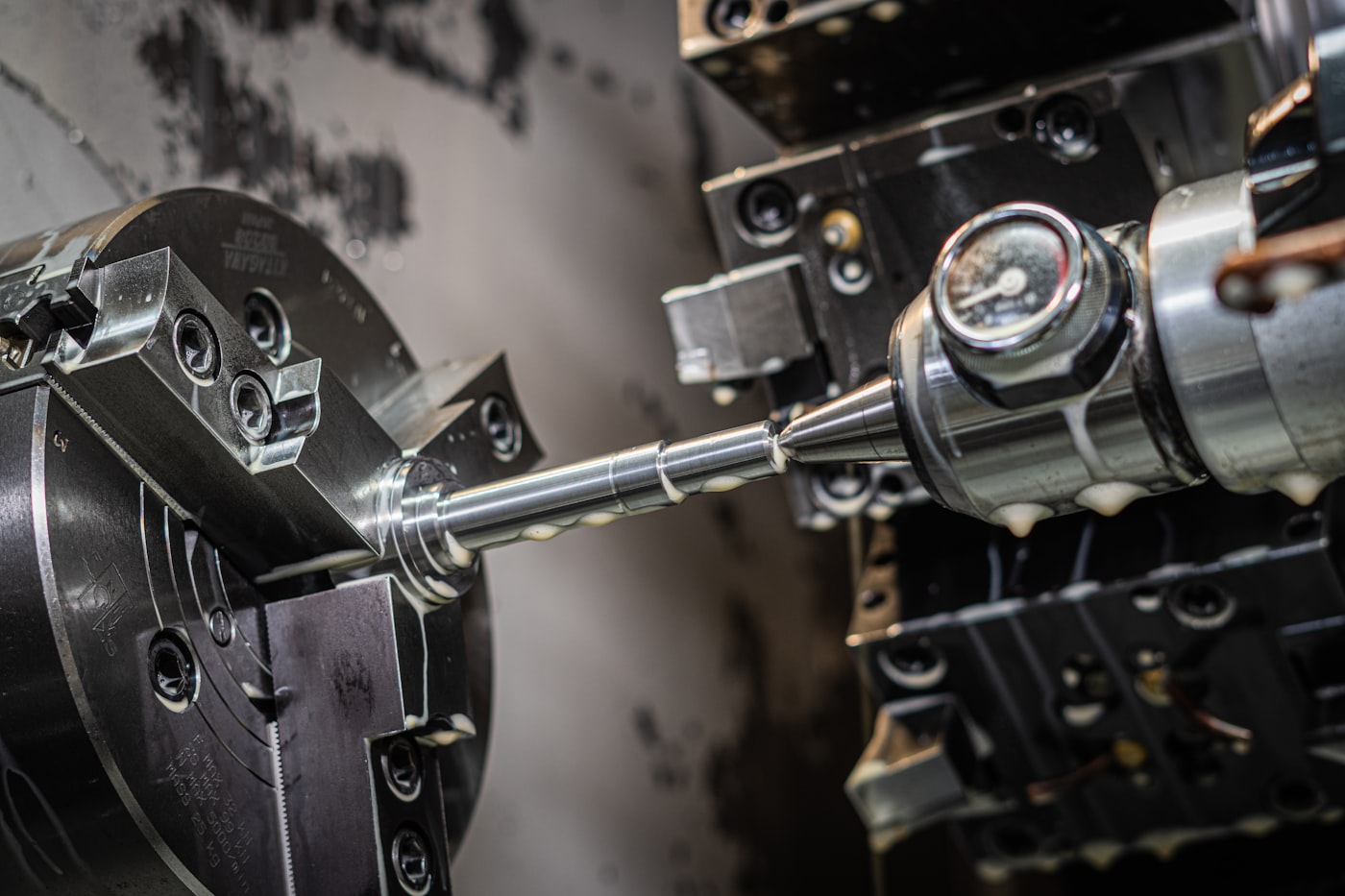 VMC machining a tractor component with tight tolerances